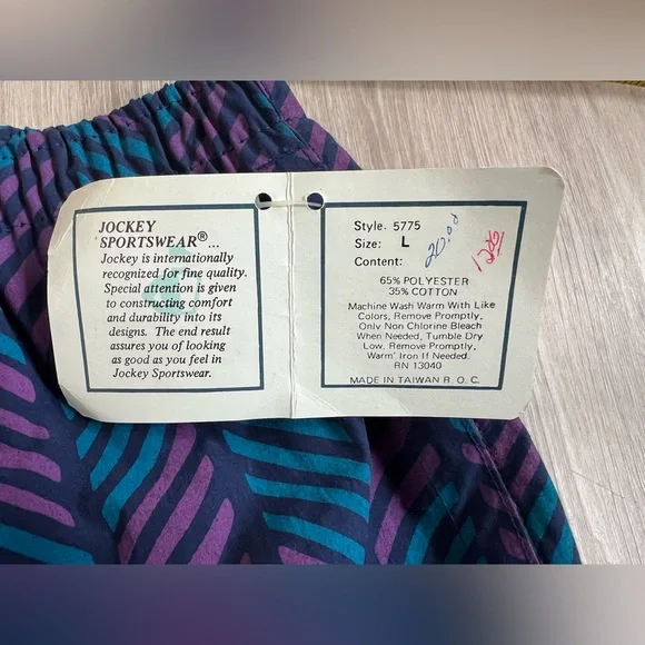 Jockey Sportwear Swimsuit (NWT - Lg) and Geometric shirt (Med) resort Set - Picture 13 of 13